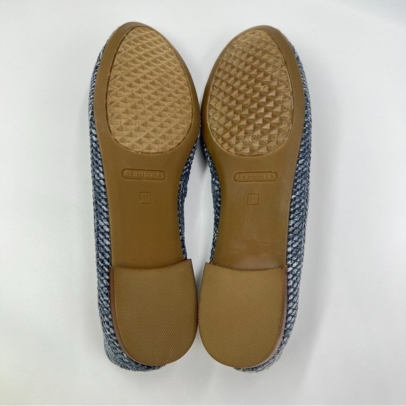 Aerosoles Women's Homerun Ballet Flats Blue Woven Ballet Flats Shoes Size 11 NEW - Picture 9 of 14